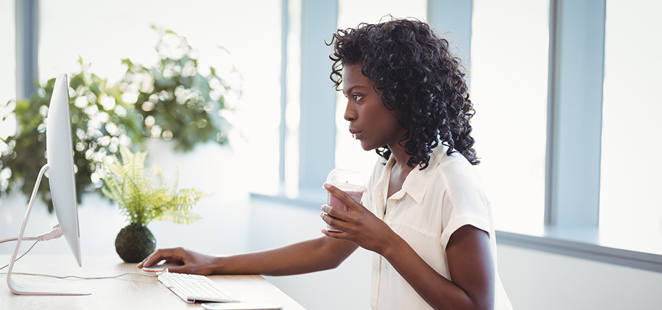 Woman At Desk